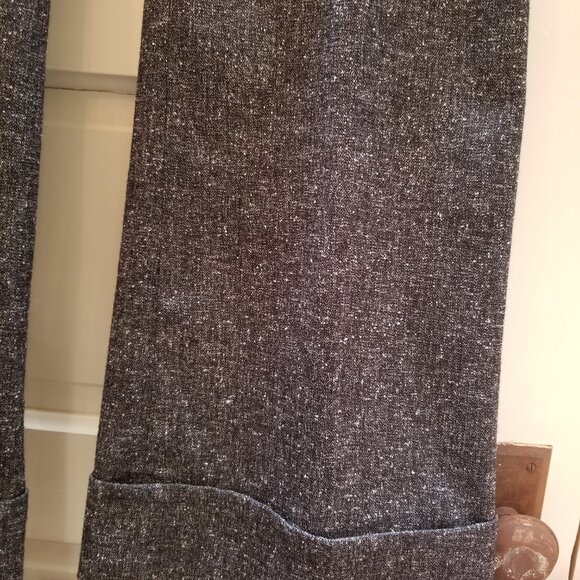 CAbi Charcoal Grey Tweed Flecked Wide Legged Cuffed Trousers Style  # 230 * Size - Picture 6 of 14